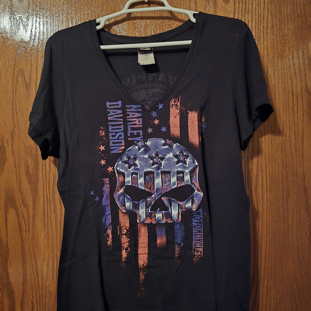 Harley-Davidson Black Skull Graphic T-Shirt
